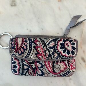 VERA BRADLEY Women's Cotton Jen Zip ID Case Wallet - Gramercy Paisley